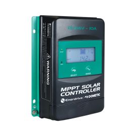 Enerdrive Solar Charge Controller Product Image - Green and Black with screen and buttons